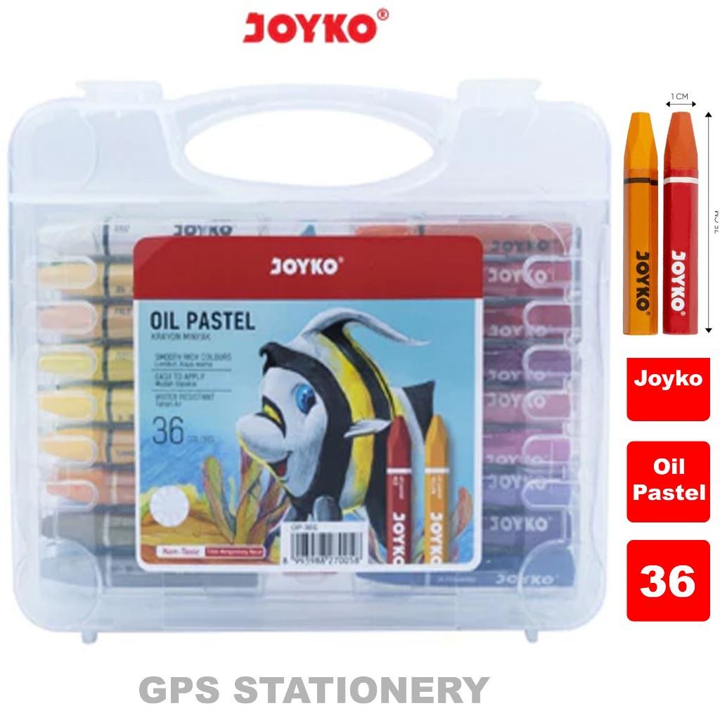

Krayon 36 Warna Oil Pastel / Crayon Oil Pastel Joyko 36 Warna Original OP-36S joyko oil paste