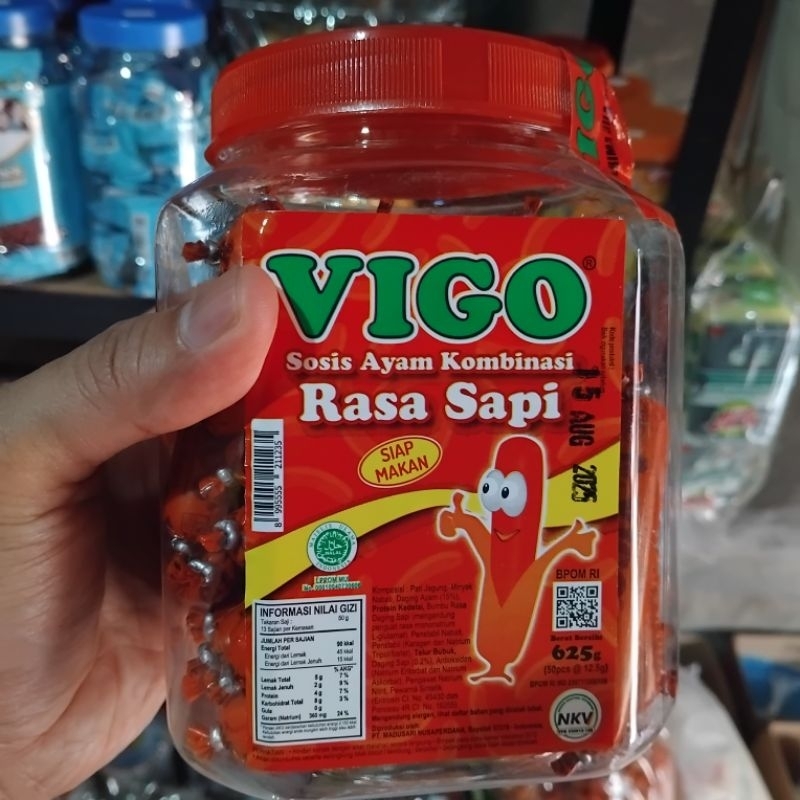 

Sosis Vigo Toples Isi 50 pcs Rasa Sapi