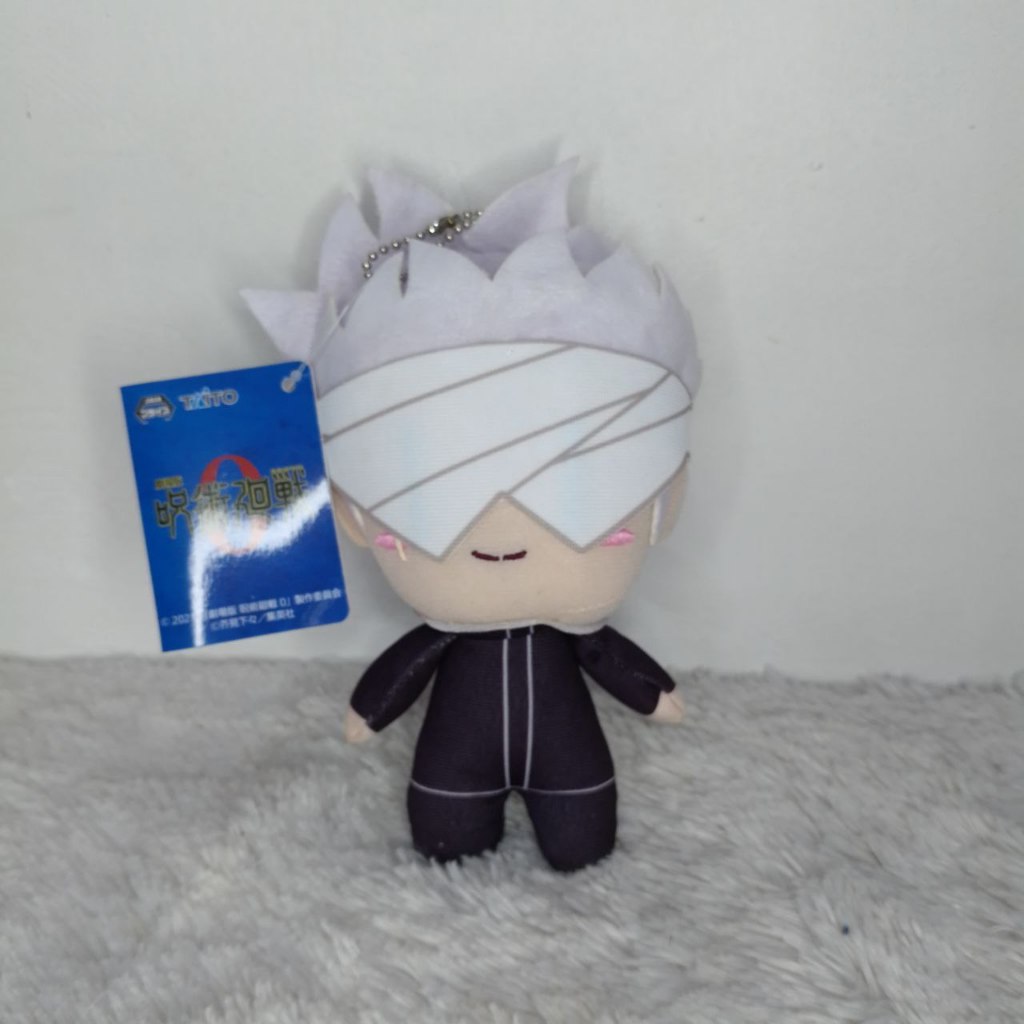 ORIGINAL GOJO SATORU DOLL BONEKA PLUSH CUSHION MINI YURUGAO JUJUTSU KAISEN JJK0 WITH TAG