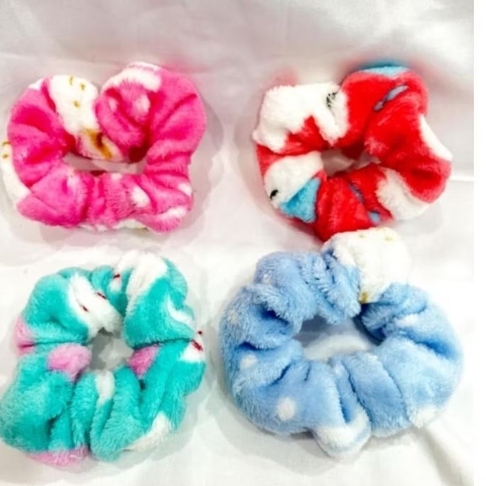 KARET RAMBUT KOREA SCRUNCHIE CEPOL BULU HALUS CEPOL RAMBUT KOREA