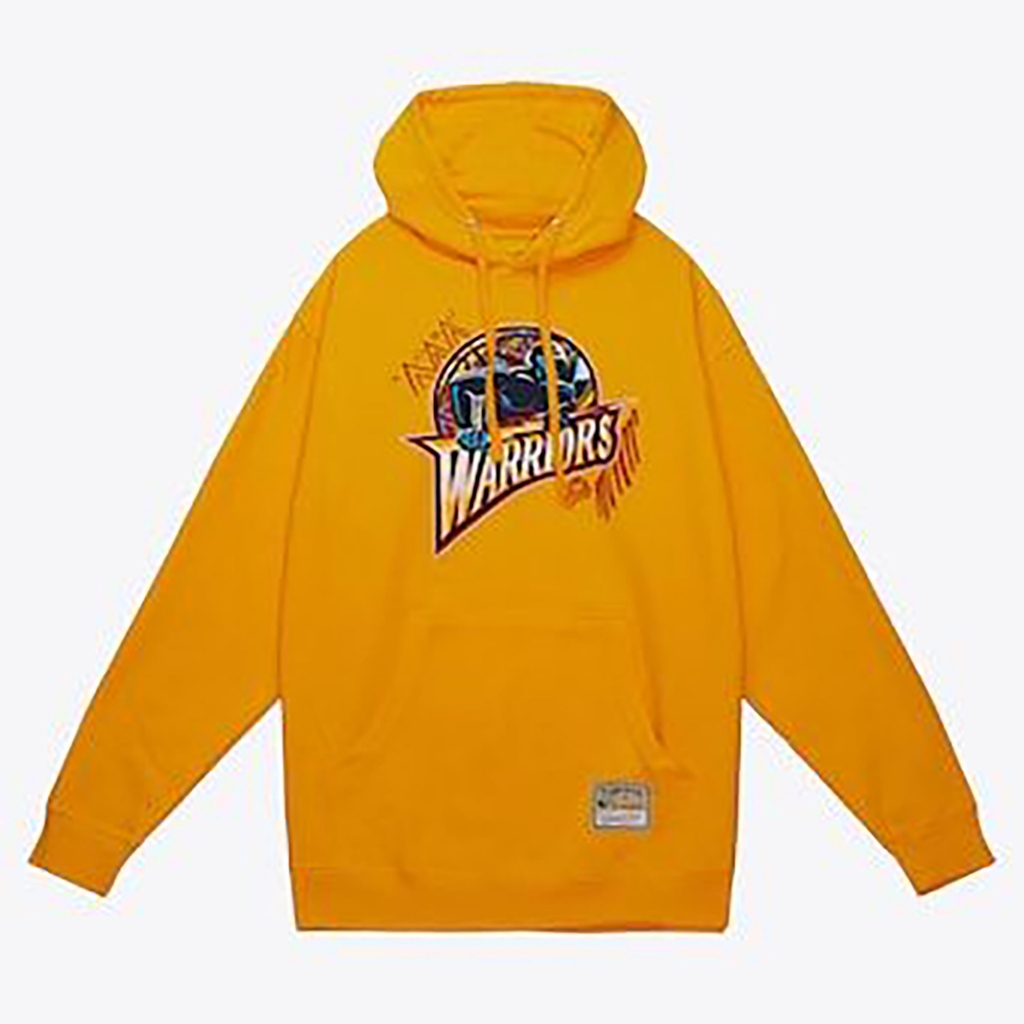NBA Jaket Mitchell & Ness Unisex Basketball NBA Golden State Warriors Hoodie L BNWT Original 100%