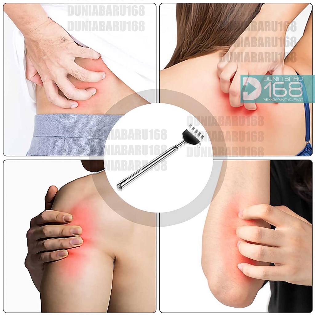 Garuk Punggung Stainless/ Garukan Stainless Steel Handy Telescopic/ Garukan Pulpen Pundak Punggung B