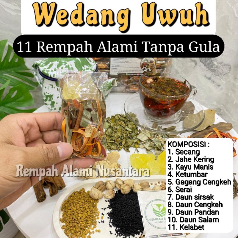 

Paket Hemat Wedang Uwuh 11 Rempah ORIGINAL TANPA GULA Rempah Alami Nusantara