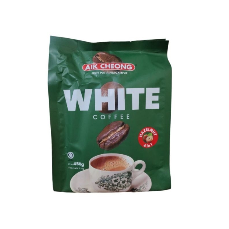 

Aik Cheong White Coffee 4 in 1 Hazelnut 12 Sachet x 38gr