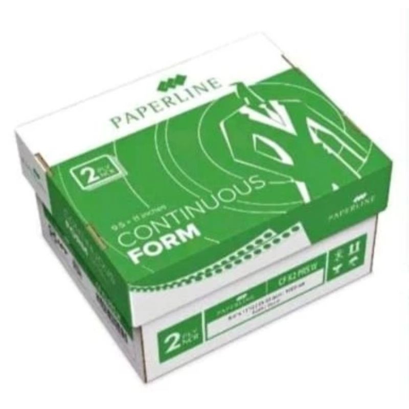 

kertas continuous form 2 ply 9,5 x 11 ( putih-merah) paperline polos-utuh