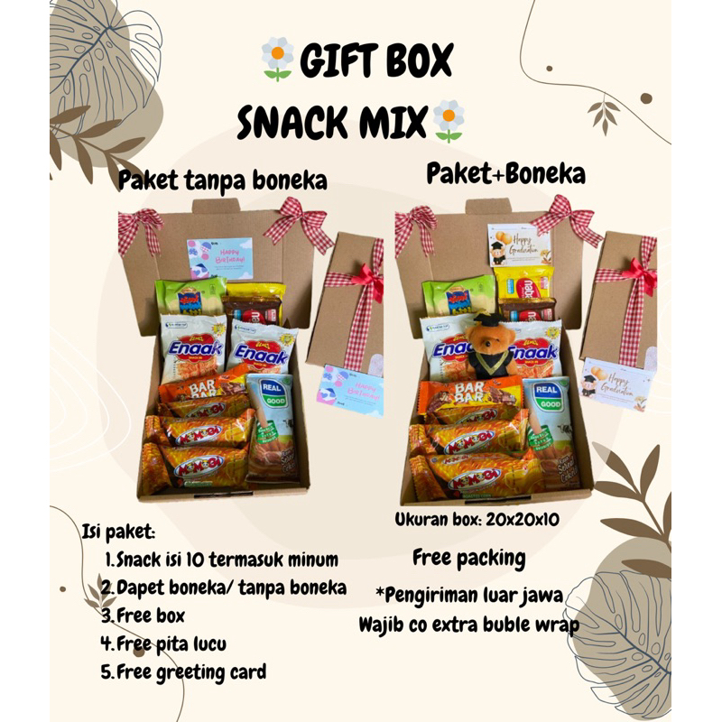 

Hampers Gift Box Premium Snack Box Kado Ulang Tahun Valentine Anniversary Kado Wisuda by Embun Bening