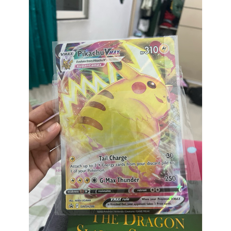 Pokemon card Pikachu giant