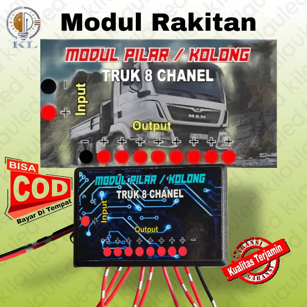 Modul Lampu Kolong/Vilar/Kanal 8 Channel – Efek Dinamis, Terang Maksimal