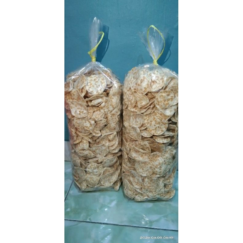 

Keripik Tempe Sagu, Keripik Tempe Original 1kg