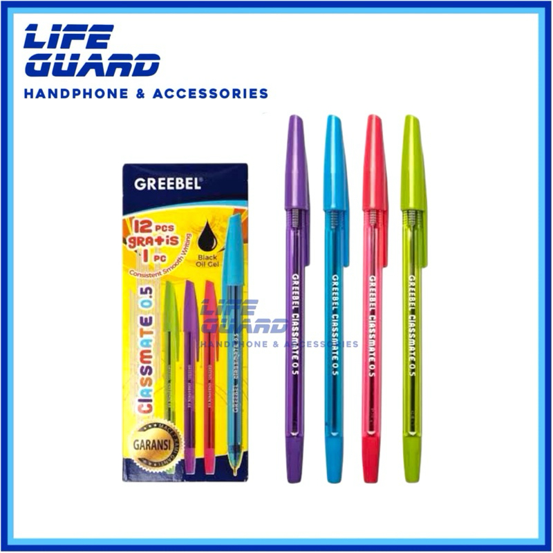 

PULPEN PENA CLASS MATTE 0.5 HITAM BALLPEN GEL 4 WARNA