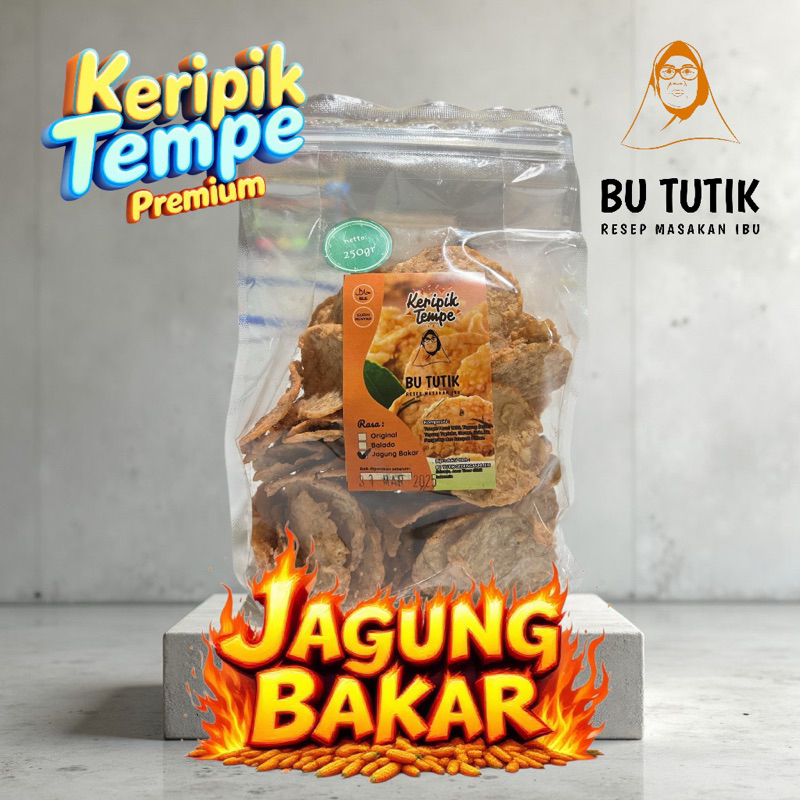 

Keripik Tempe PREMIUM (Jagung Bakar) 100gr 250gr 500gr