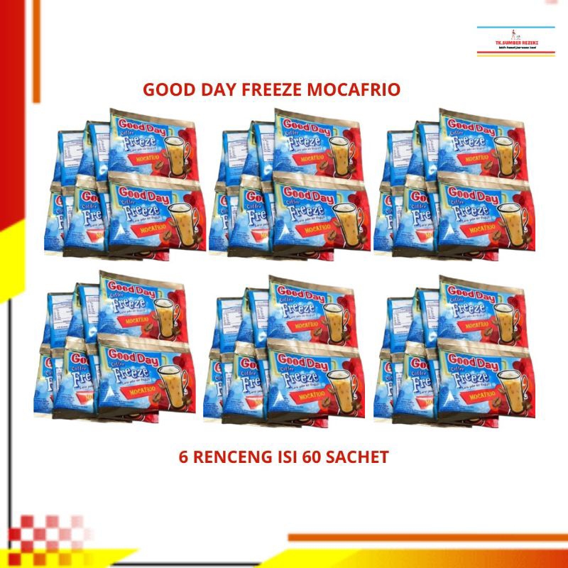 

[PAKET HEMAT ISI 6] Goodday Coffe Freeze Mocafrio 6 Renceng Isi 60 Sachet PROMO MURAH/ Coffe Goodday Freeze Mocafrio 6 Renceng Isi 60 Sachet PROMO MURAH
