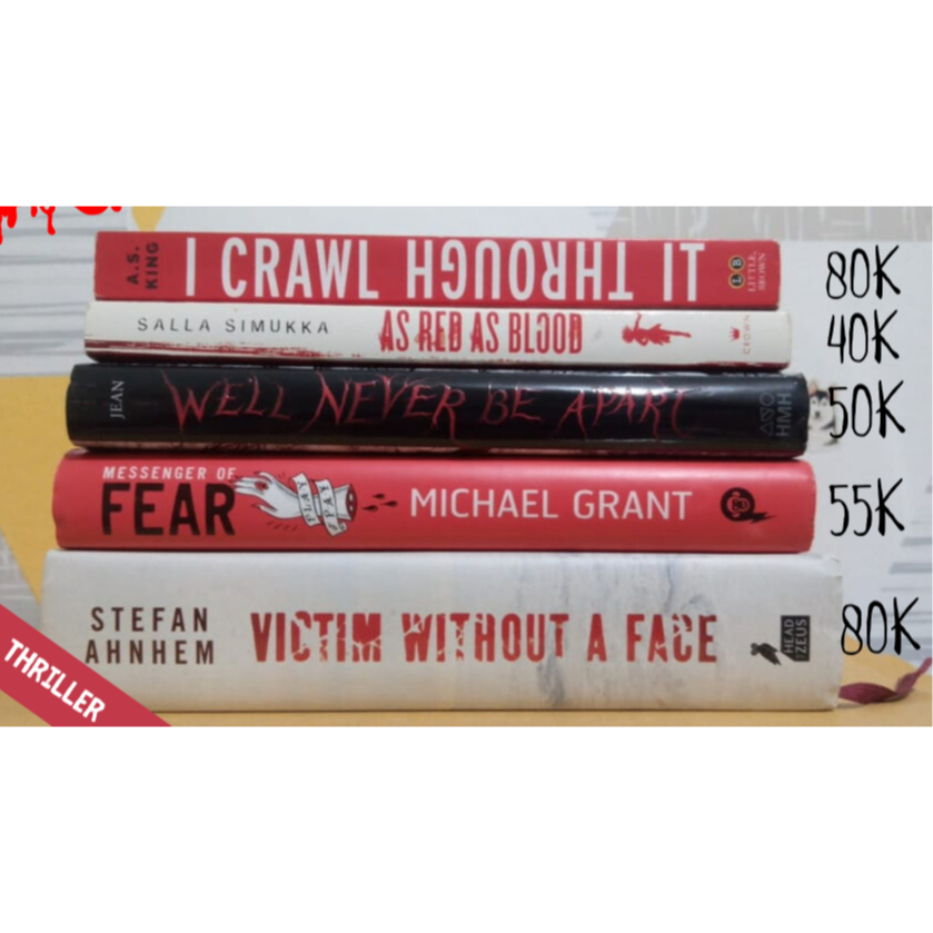 [Preloved English books thriller] Novel import murah