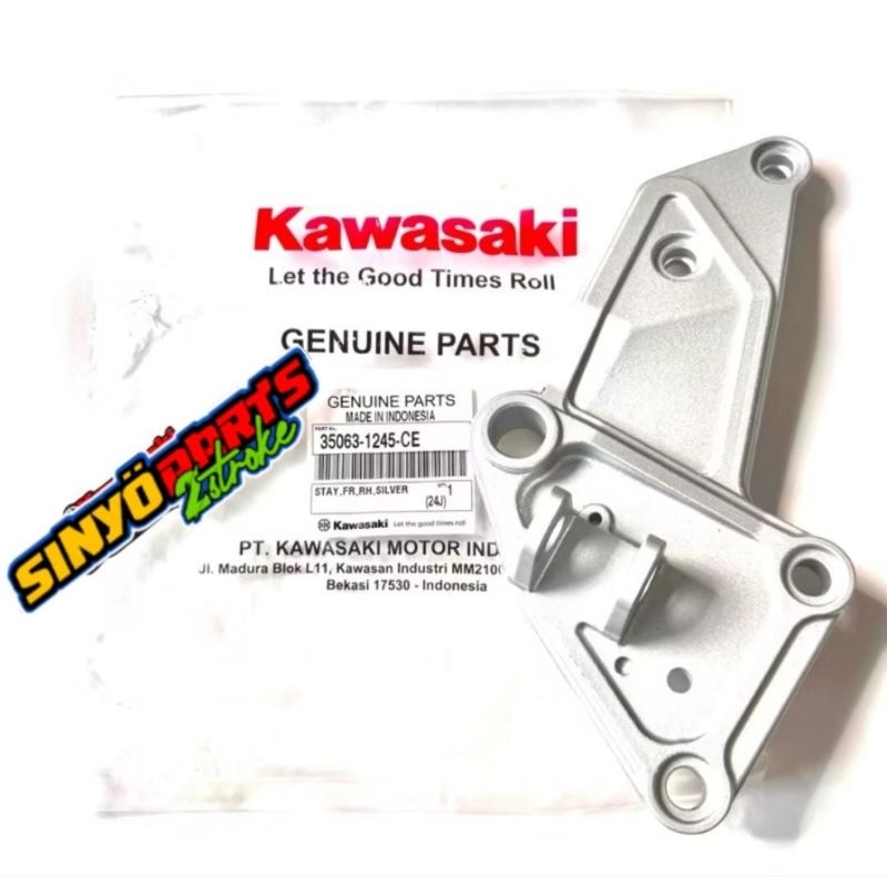 foot step postep bracket postep depan kanan dan kiri ninja R SS original kawasaki