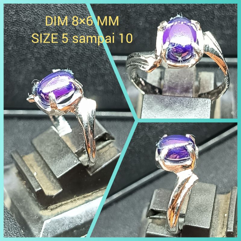 CINCIN CEWEK BATU KECUBUNG UNGU KALIMANTAN