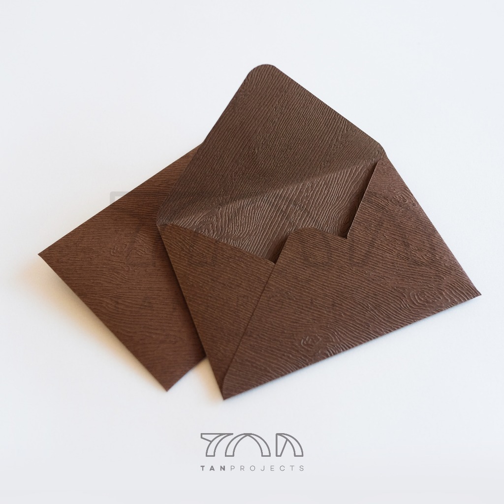 

1 set 5pcs Amplop Motif Kayu uk 8.1x11.4cm (A7)