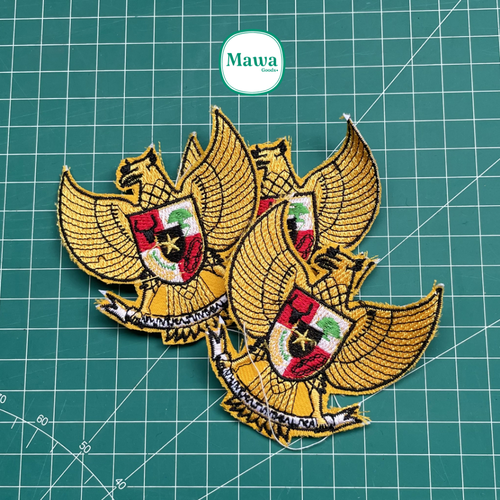 Bordir Logo Timnas Burung Garuda / Emblem Patch Bet Garuda Indonesia Bordir Terbaru Termurah Custom 