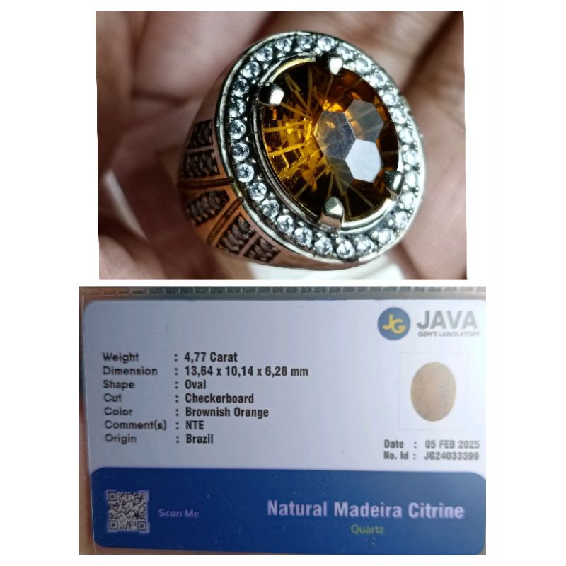 Batu Cincin Badar Motif Keris