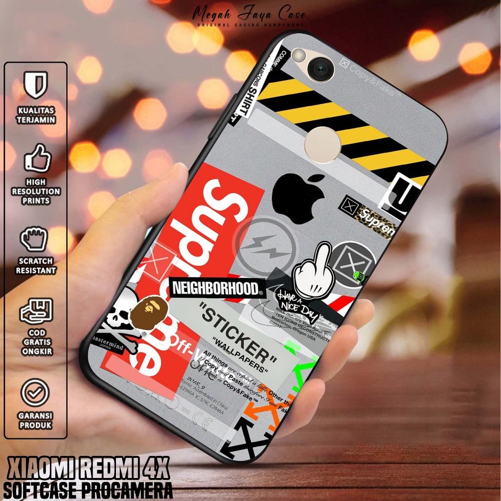 Softcase Xiaomi Redmi 4X - Case Hp Xiaomi Redmi 4X Motif BA - Silikon Hp Xiaomi Redmi 4X - Casing Hp