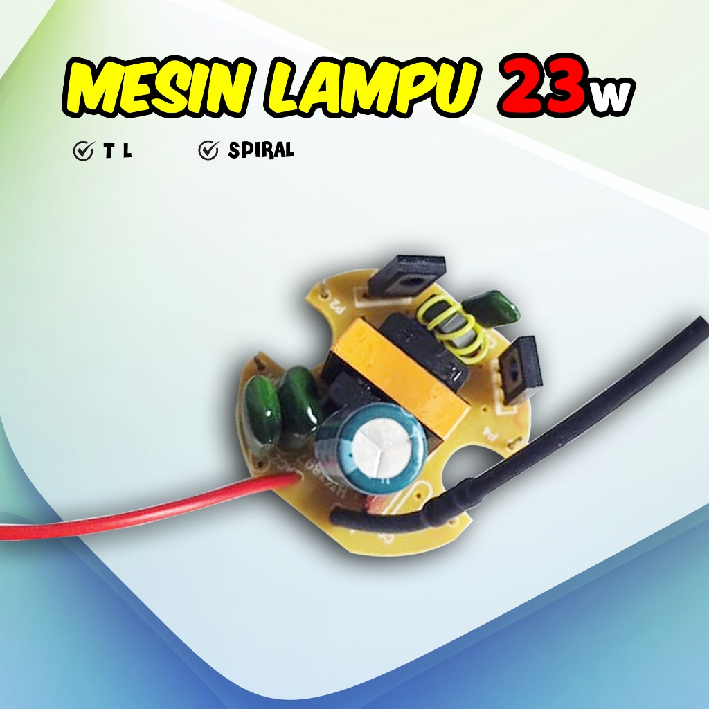 PCB Mesin Lampu LHE Lampu Hemat Energi 23w 23 watt Langsung Listrik PLN 220V Cocok Untuk Lampu Spira