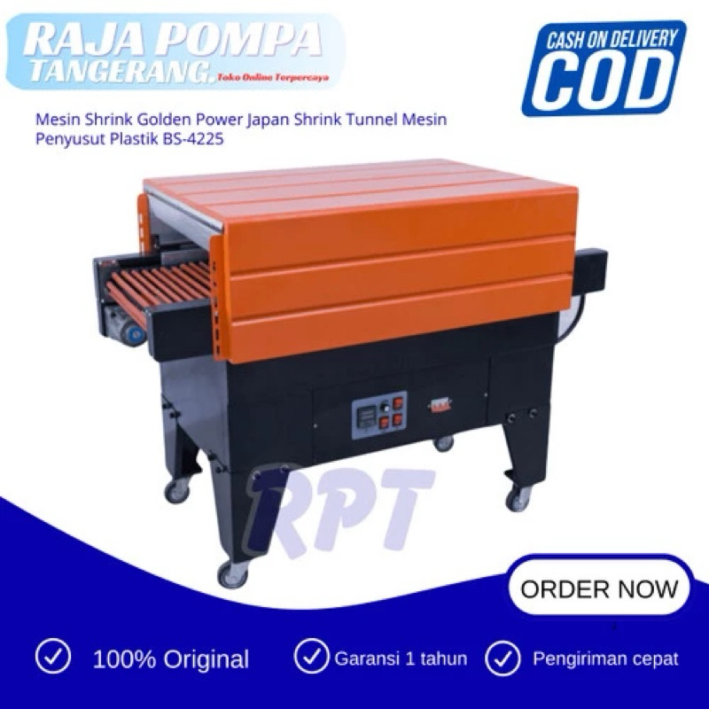 Mesin Shrink Golden Power Japan Shrink Tunnel Mesin Penyusut Plastik BS-4225