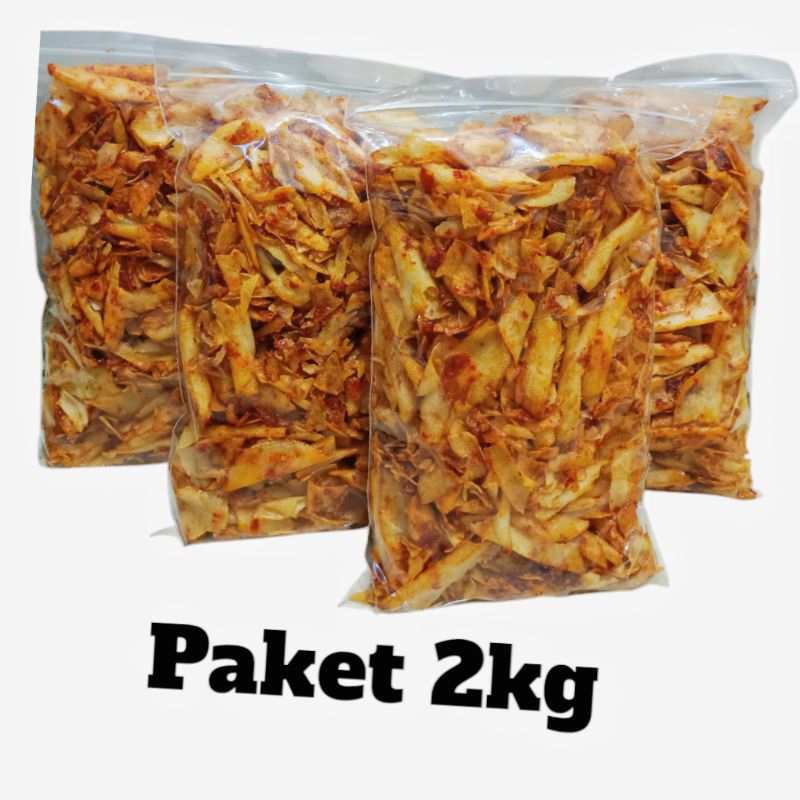 

[2KG] PAKET ISI 4 KERIPIK SINGKONG BALADO BANGKIMUNG