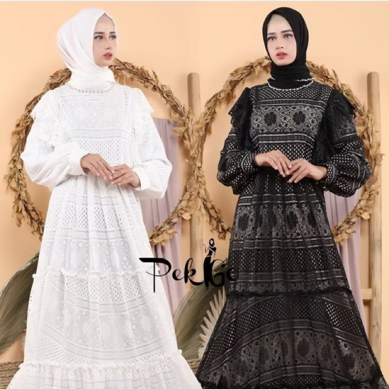 Vintage rose bw size L by pekgo apparel dress prewed baju pesta timeless