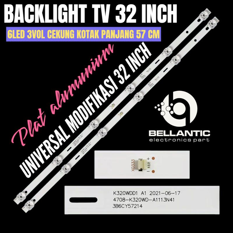 BACKLIGHT TV LED UNIVERSAL MODIFIKASI TV 32 INCH