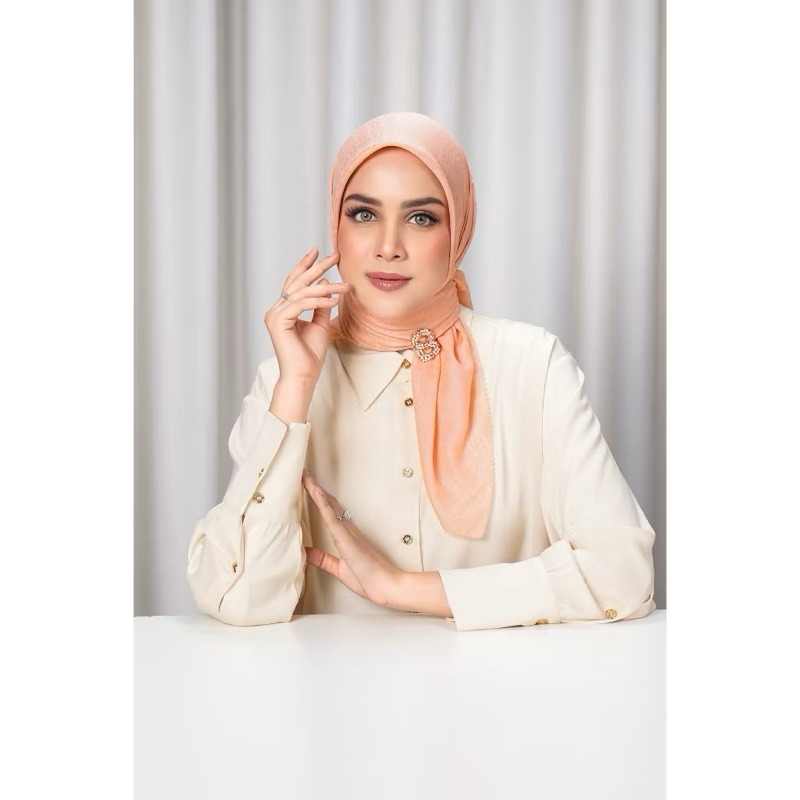 Tapis Embos Peach Tropical Buttonscarves