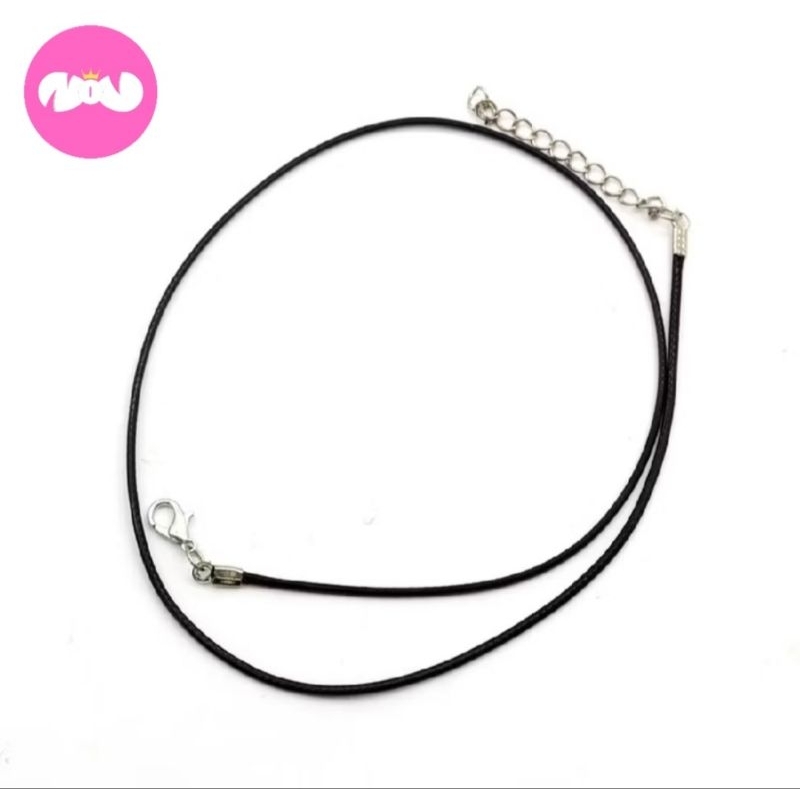 Tali Kalung Hitam Polos Necklace Tali Fashion Pria Wanita ❤️