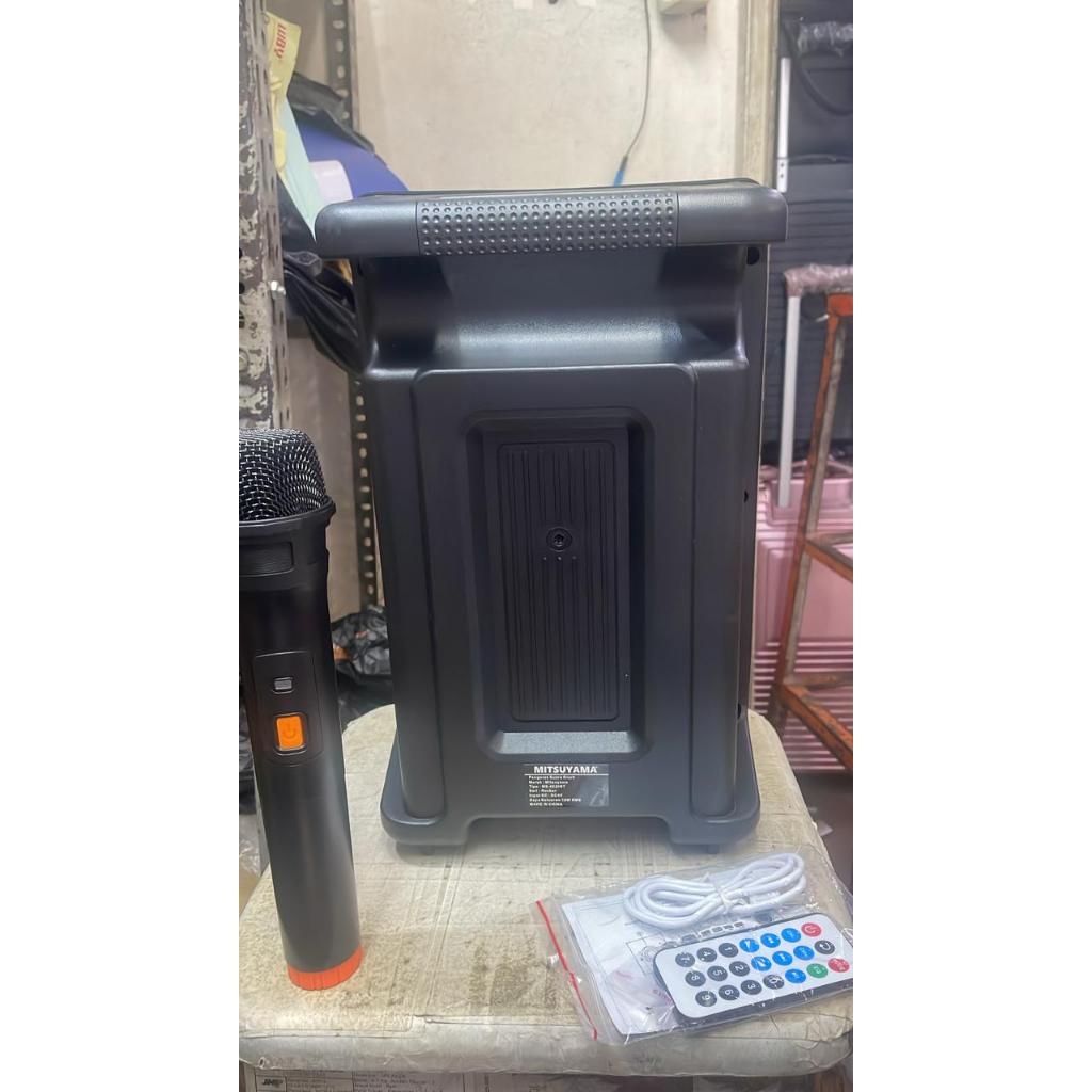 Speaker Karaoke Bluetooth Portable Mitsuyama Free Mic Wireless MS-4020BT Seri Rocker