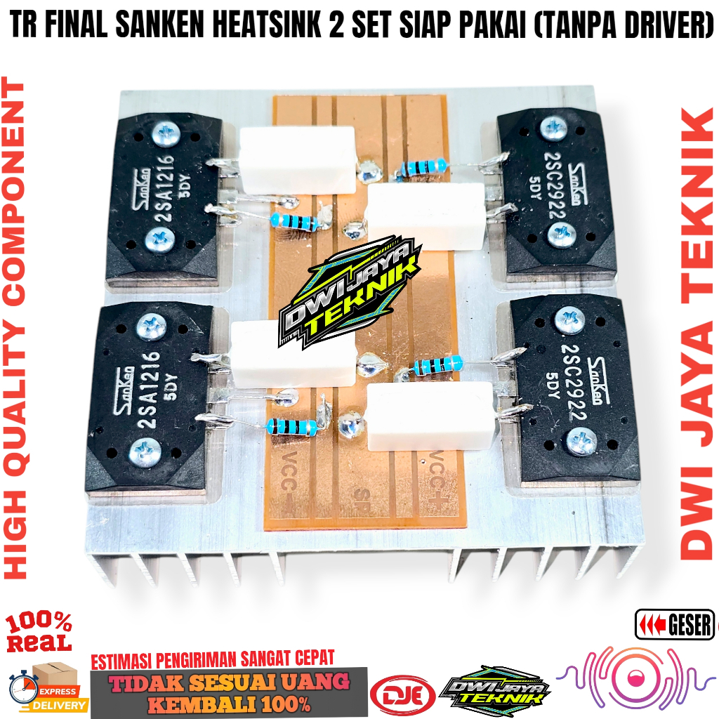 Pendingin Amplifier Plus Final 2 Set Final Sanken 5DY