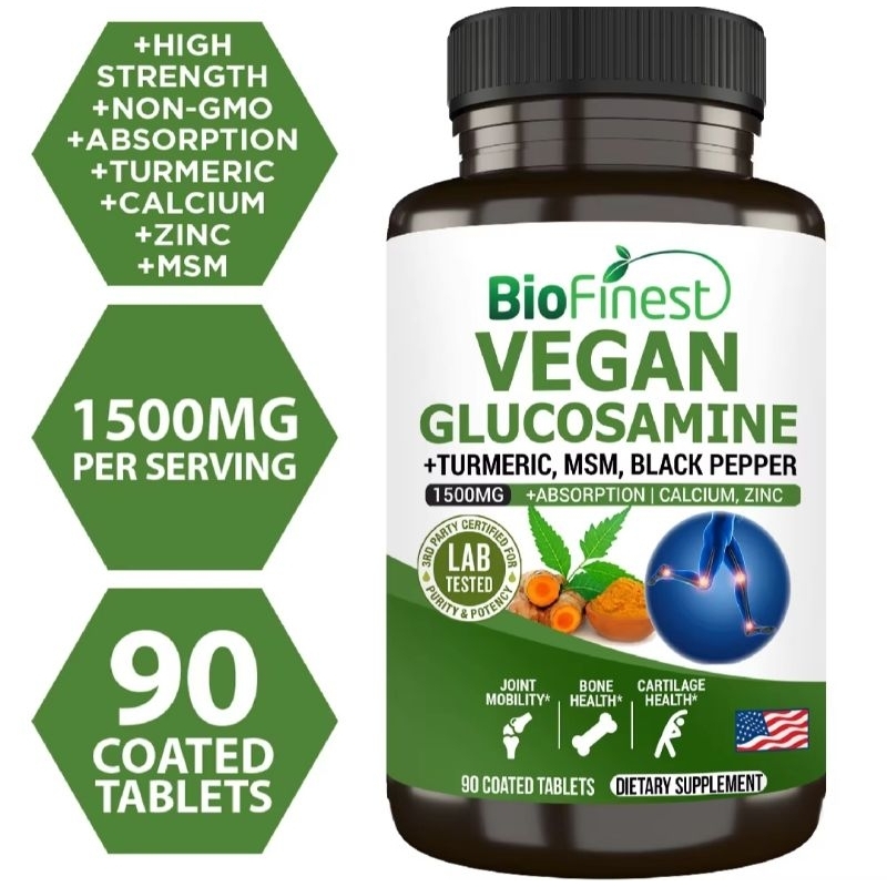 Biofinest Vegan Glucosamine Joint Support 90 Coated Tablets