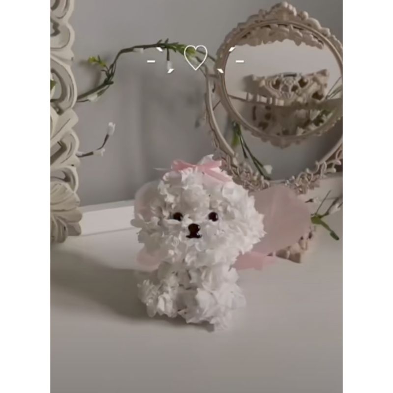 Rekomendasi hadiah kado boneka bunga anjing kecil lucu