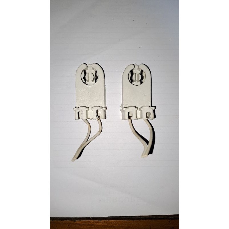 Fitting Kaki Lampu TL Neon/Fitting TL+Dudukan Starter Lampu TL Neon