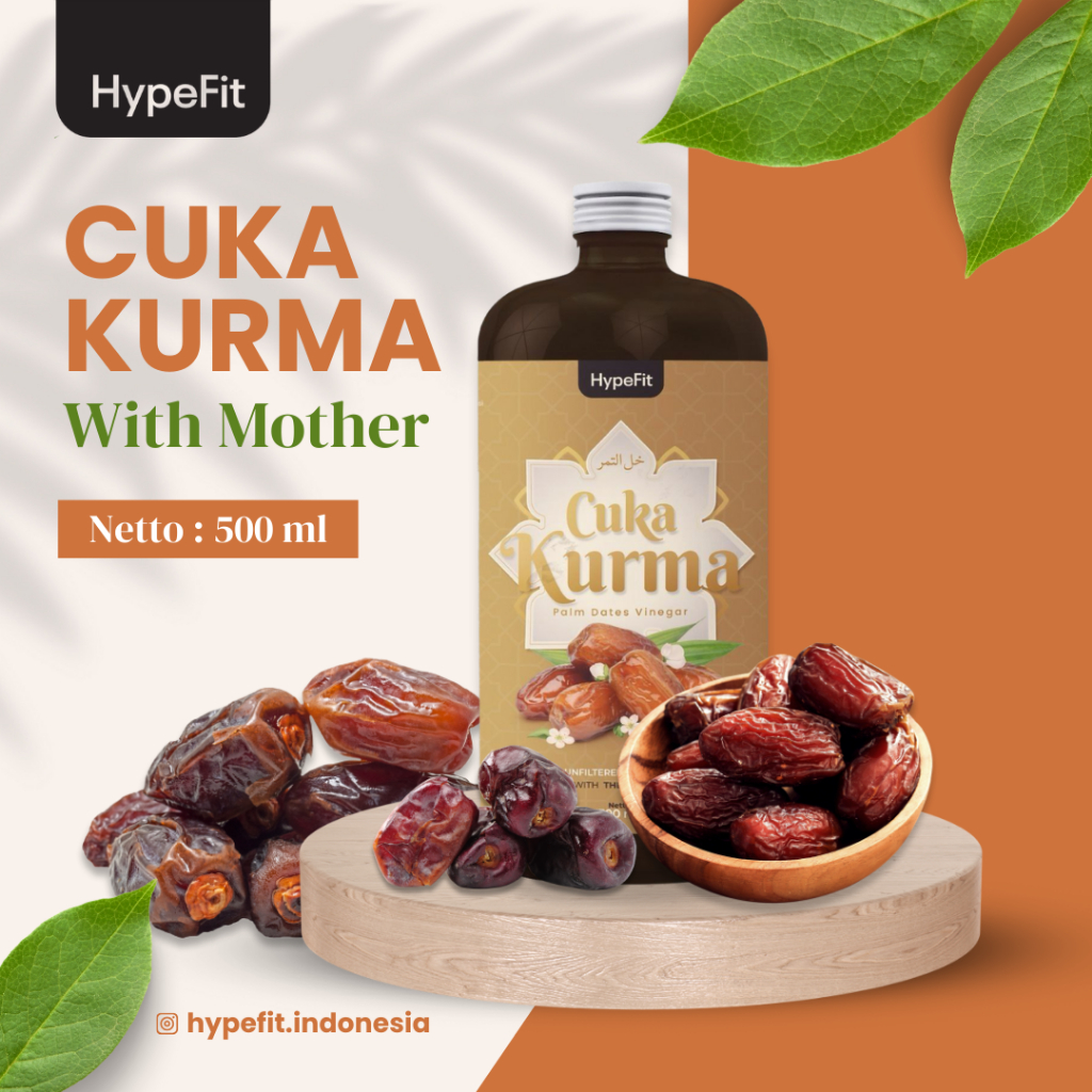 

Hypefit Cuka Kurma With Mother 500ml Menjaga Daya Tahan Tubuh dan Menurunkan Kadar Gula Darah