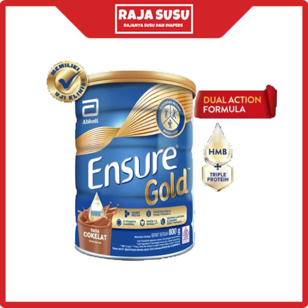 

ENSURE GOLD COKELAT 800GR - RAJA SUSU