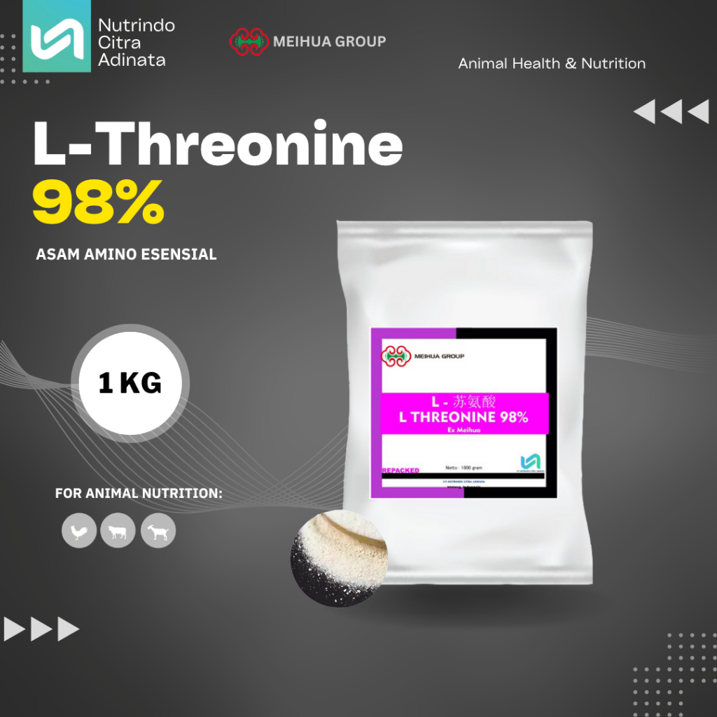 L THREONINE MEIHUA - ASAM AMINO TERNAK - ASAM AMINO UNGGAS - PAKAN TERNAK AYAM, SAPI, KAMBING 1KG