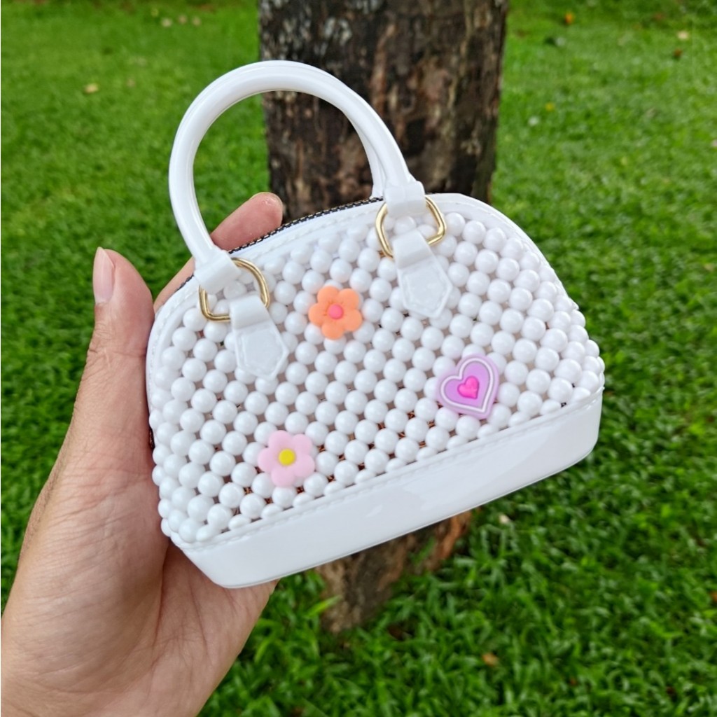 Anyam Manik Manik Premium Slingbag / Tas Selempang / Tas Pesta Cewek Korean Mini / Tas Anak Vz6
