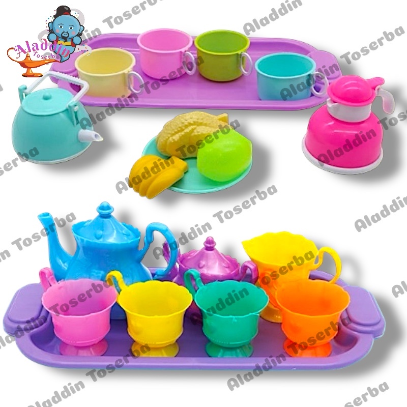 MAINAN ANAK NAMPAN SET - MAINAN TEKO & CANGKIR SET - MAINAN TEA SET