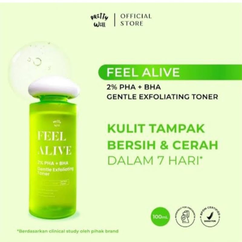 Feel Alive Gentle Exfoliating Toner 100ml