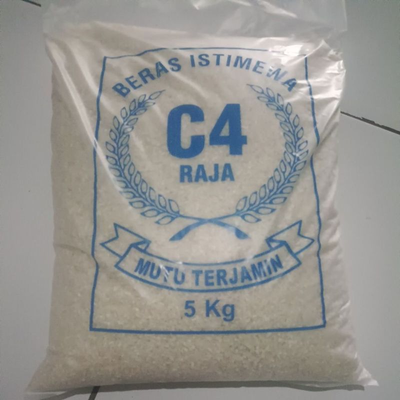 

BERAS C4 RAJA ISTIMEWA 5KG MURAH Timbangan asli 5 kg bukan 5liter