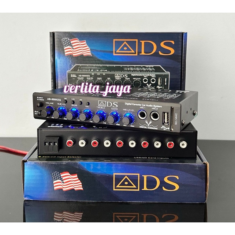 Parametrik preamp ADS AB-999KEQ equalizer Bluetooth Usb mmc dan karaoke sound digital