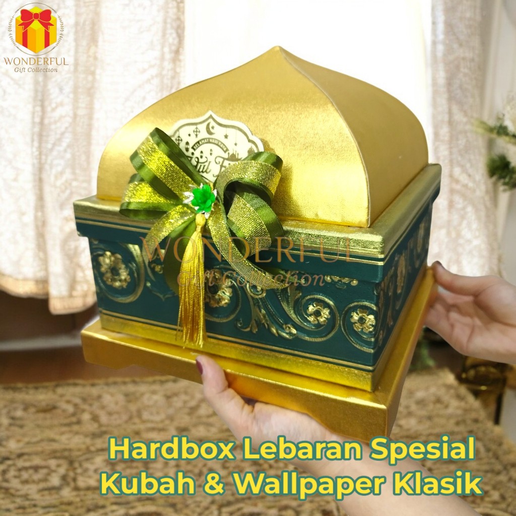 

Hardbox Lebaran/Ramadhan/Idul Fitri Wallpaper Klasik dengan Kubah 22 x 22 x 19 cm - RMD-KBH-WP-CL
