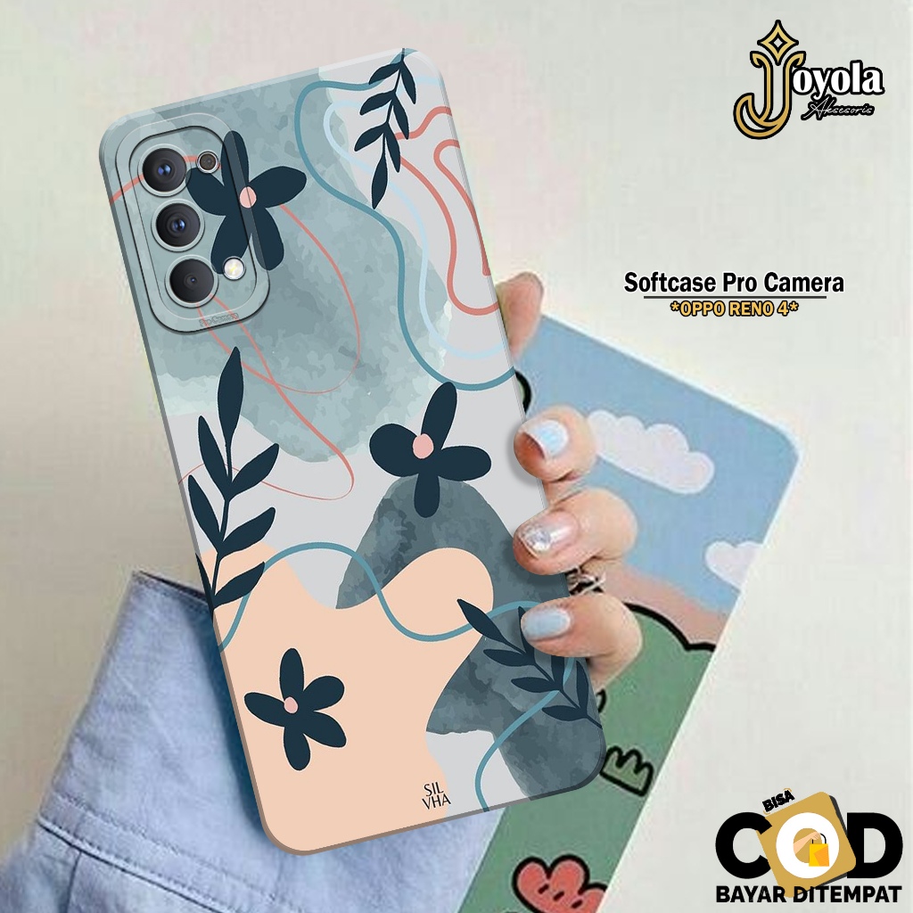 JOYOLA Case OPPO RENO 4 - Fashion Case Pattern - Softcase OPPO RENO 4 - Pro Camera - Casing OPPO REN
