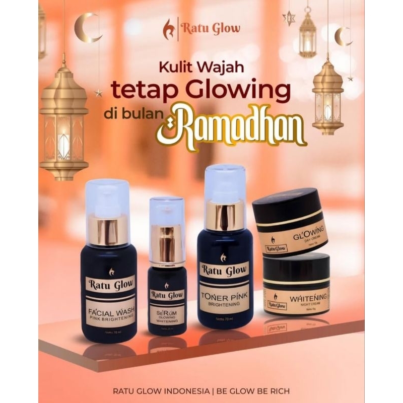 SKINCARE RATU GLOW - Pencerah Wajah - Flek - Jerawat - BPOM - Ratu Glow Platinum