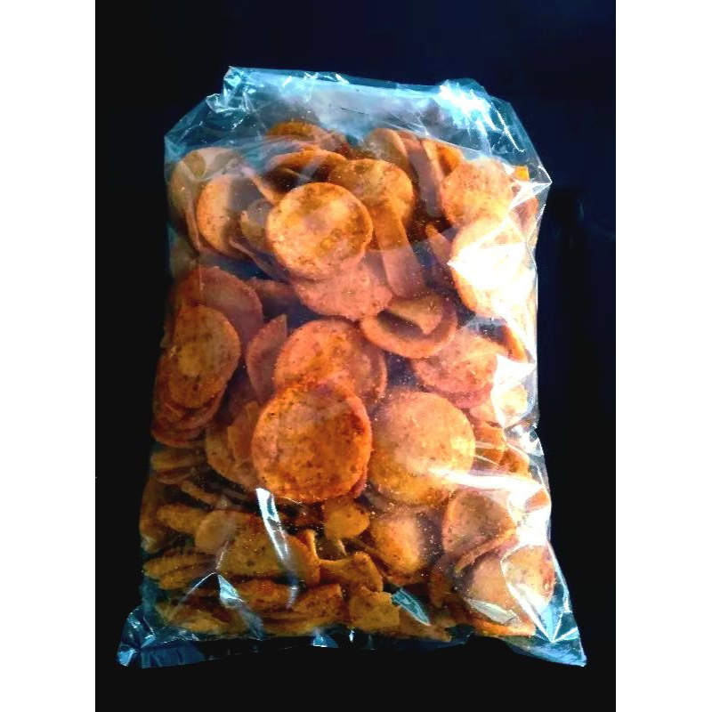 

Basreng Pipih Bulat Pedas Nampol Snack Viral Camilan Pedas
