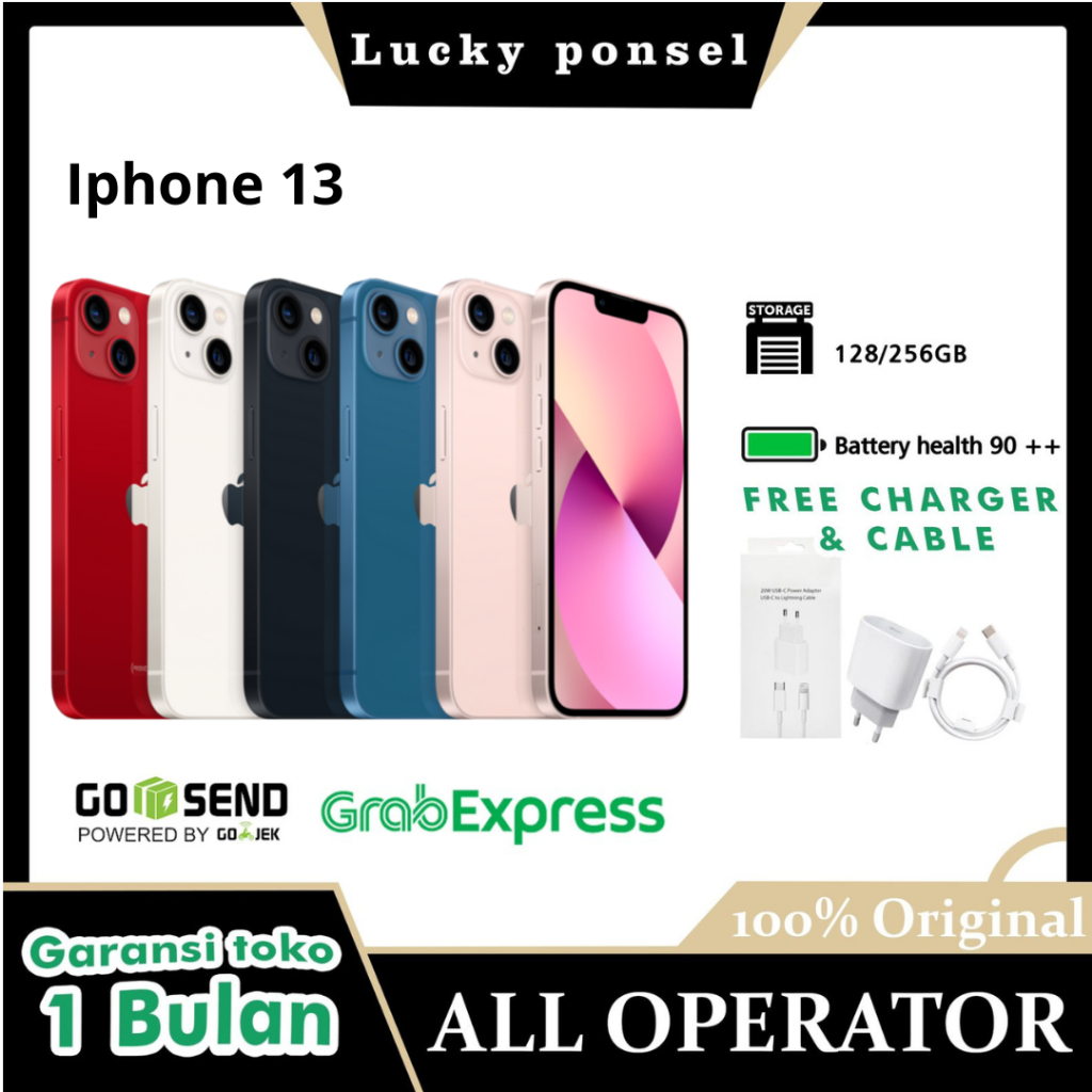 IPHONE 13  Second BEKAS/LIKE NEW Seken | MULUS 13 NORMAL FULLSET