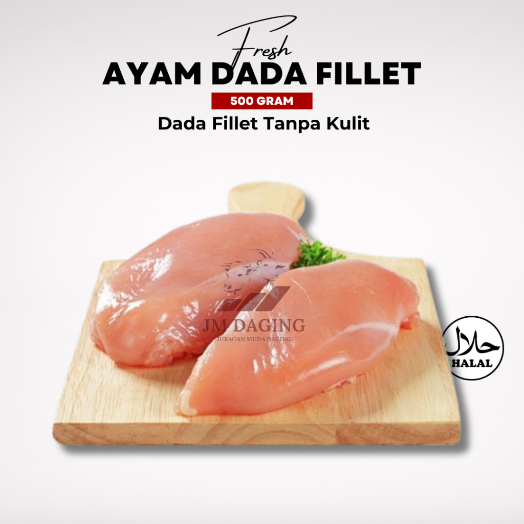 

Daging Ayam Dada Fillet Boneless Halal 500gr Tangerang