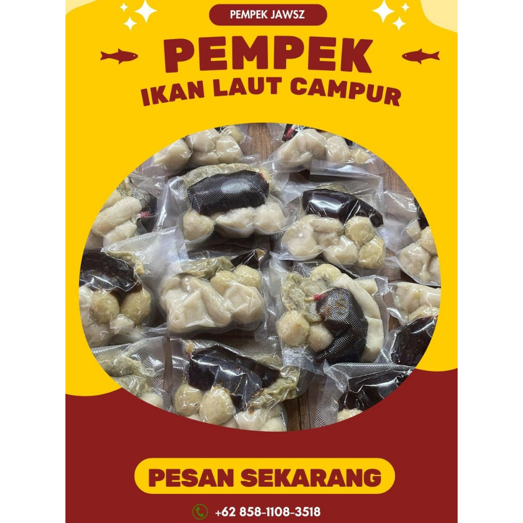 

Pempek Ikan Laut Campur 10 pcs 10 pcs